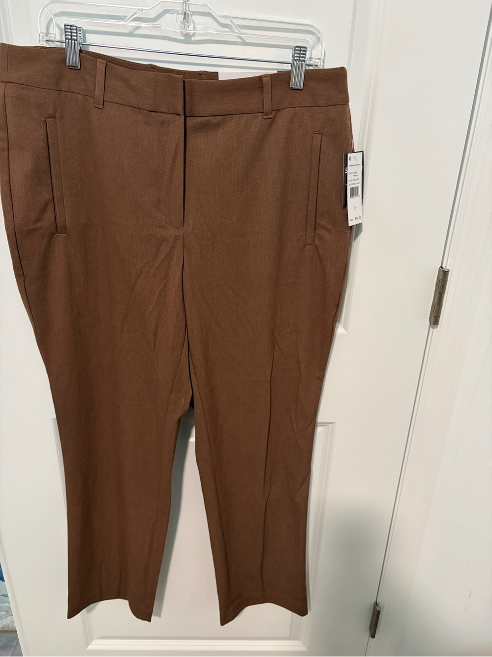 Rafaella Brown Tailored Ankle Pants